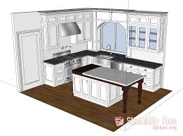 1344 kitchen sketchup model free