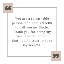 Thank You Quotes Messages For Uncle