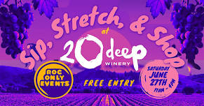 Sip, Stretch, & Shop at 20 Deep Winery