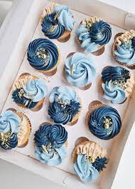Gold cupcake liners, $10, amazon.com. Cupcake Ideas Almost Too Cute To Eat Blues Nude Gold Cupcakes