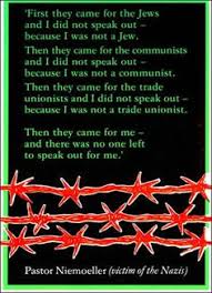 Www Leedspostcards Co Uk Pastor Niemoeller Quote First They Came For The Jews Produced As A Postcard By Leeds First They Came Picture Quotes Political Postcard