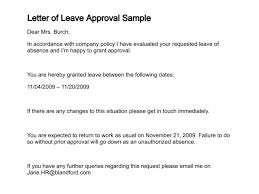 Letter Of Leave Approval Sample Professional Letter Template Lettering Letter Templates