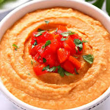 Creamy Roasted Red Pepper Hummus Crunchy Creamy Sweet