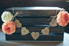 Wedding bling 3 tier gift card box displays a gift box at the top and a card box at the bottom great to display on a his and her table. 18 Diy Wedding Card Boxes For Your Guests To Slip Your Congrats Into