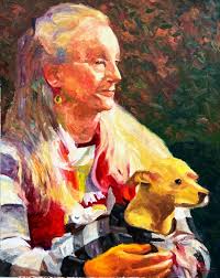 Yes they left the best for last. Barbara Nathanson amd Faina Kumpan were  paired in the LAAA/Gallery 825 VS Exhibition.We learn so much more why  artists create through stan artist talk Faina's