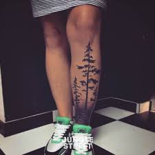 Forest Tree Leg Tattoo Junglestreet Leg Tattoos Tree Leg Tattoo Nature Tattoos