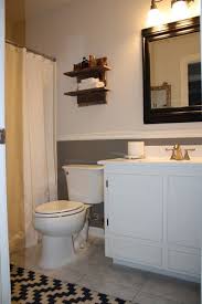 Bathroom Face Lift On A Budget Chair Rail Paint Ideas Chair Rail Bathroom Chair