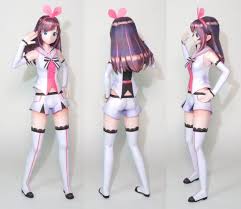 Created By Japanese Designer And Modeler S D This Is A Perfect Paper Model Version Of Kizuna Ai The Virtual Youtuber Paper Models Free Paper Models Model