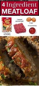 4 Ingredient Meatloaf Ahhhmazing Recipe In 2020 Quick Easy Meatloaf Recipe Beef Recipes Easy Best Meatloaf