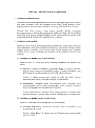 Bila tingkat mobilitas sosial rendah, tentu saja kebanyakan orang akan terkukung. Bentuk Mobilitas Sosial Pdf