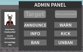 ⌚ comes with tons of server sided functions such as kill all! Open Source Abd S Admin Panel Community Resources Devforum Roblox