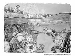 Barbara Daniels Art Black And White Drawing From Dominion Over Man Series Number 45 Humaning Animal Rights Tattoo Political Art Spirited Art