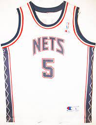 Champion Nba Basketball New Jersey Nets 5 Jason Kidd Size 44 Grosse L 89 90 Nba Basketball Trikot Jersey Ebay Etsy Jason Kidd Nba Basketball Jersey
