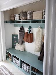 Black mudrom space with storage space. These 14 Ideas Are The Next Best Thing To A Mudroom Bob Vila