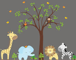 Safari Decals For Boys Or Girls Nursery Jungle Animal Etsy Baby Room Wall Stickers Baby Wall Stickers Jungle Wall Decals