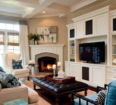 It's possible to arrange your furniture in a living room that has two focal points: Design Dilemma Arranging Furniture Around A Corner Fireplace Schneiderman S The Blog Design And Decorating