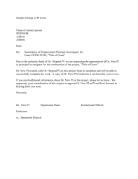 It comes after identification initials, enclosure (s) and cc. Sample Change Of Pi Letter Name Of Contact Person Sponsor