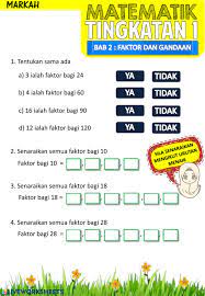 Faktor Worksheet