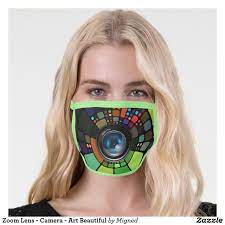 Zoom Lens Camera Art Beautiful Face Mask Zazzle Com Zoom Lens Beautiful Face Camera Lens