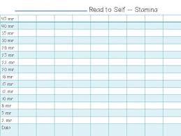 Read To Self Stamina Chart