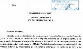 Legea salarizarii, aplicata subiectiv de spitale ministrul sanataii, sorina pintea, a anuntat ca. Demers Privind Respectarea Legii In PrivinÈ›a SalarizÄƒrii AlianÅ£a Sindicatelor Din InvÄƒÅ£Äƒmant Suceava