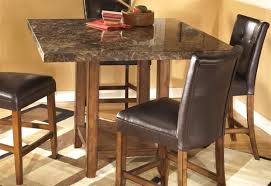 Lindy's furniture company is the. Signature Design By Ashley Lacey Dining Room Table Rectangular Contemporary With Faux Marble Top Medium Brown Dining Tables Dining Room Furniture Ekbotefurniture Com