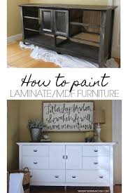 How To Paint Laminate Mdf Furniture Jessica Sara Morris Mdf Furniture Painting Laminate Furniture Laminate Furniture