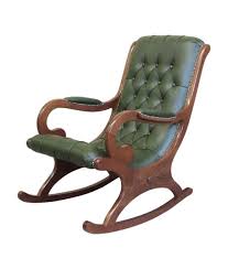 Leder Schaukelstuhl Klassisch In 2020 Schaukelstuhl Stuhle Und Armlehnen
