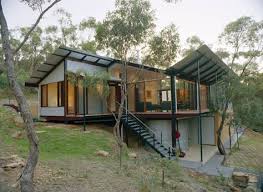 Bush Home Just 15 Minutes From Adelaide With Roofing And Wall Cladding Made From Zincalume Steel House On Stilts House Exterior Facade House