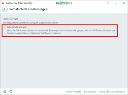 Aktivieren Oder Deaktivieren Des Selbstschutzes In Kaspersky Total Security 2018