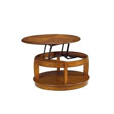 This round coffee table has a top that easily lifts up and becomes a table. Ascend Round Lift Top Cocktail Table Hammary Furniture Cart