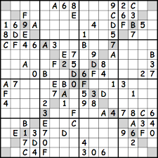 Sólo tienes que doblar la hoja por la mitad y empezar a resolverlos. Sudoku 16 X 16 Para Imprimir Super Sudoku
