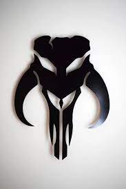 Mandalorian Led Backlit Logo Floating Metal Wall Art Super Metals Star Wars Art Star Wars Images Metal Wall Art