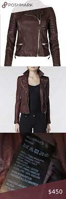 All Saints Oxblood Moto Jacket Leather Rare 2 Leather Jacket Moto Jacket Jackets