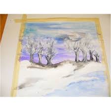Watercolors A Winter Watercolor Landscape Lesson Plan Winter Art Lesson Winter Art Projects Winter Art