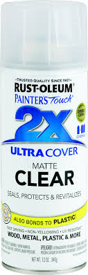 Rust Oleum 249087 Painters Touch 2x Ultra Cover Paint Primer Clear Matte Spray 020066187446 2