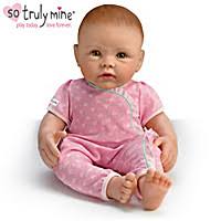 Hazel eyes, red hair, light skin. So Truly Mine Baby Doll Red Hair Hazel Eyes With Pink Outfit
