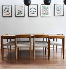 Danish Teak Dining Table Chairs By H W Klein For Bramin Vintage Retro 60s Teak Dining Table Dining Table Chairs Mid Century Dining Room