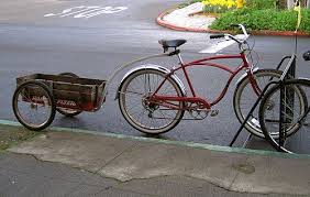 Vintage Schwinn Bicycle With Radio Flyer Bike Trailer Marin 365 Day 62 Radio Flyer Schwinn Bicycles Bicycle