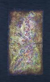 Midnight In The Garden Fibre Art Mixed Media Fiber Art Fabric Art Art