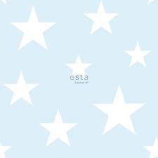 Blue light stars blue stars light blue apple star wars games nature landscape movies trek travel world. Wallpaper Big And Small Stars Light Blue And White From Esta Home Estahome Brands Wallpaper Champion