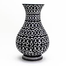 10 inch tall chrome ceramic pot. 14 5 In Luxe Cobalt Infinity Flared Globe Vase 32006 The Home Depot