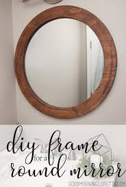 How To Frame A Round Mirror Mirror Frame Diy Round Mirror Decor Round Mirror Frame