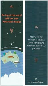 Book Depository Bookmark Promoting Australian Books Front And Back Images Bookmarks Books My Bookmarks