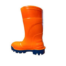 Bota Alta De Goma Impermeable Naranja Para Trabajos Thermo ...
