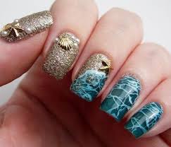 45 Ocean Nail Art Ideas Cuded Beach Nail Designs Ocean Nail Art Beach Nail Art