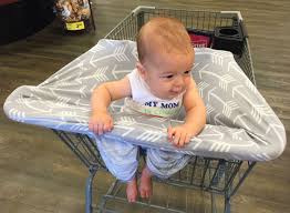 Stretchy Multi Use Car Seat Canopy Nursing Cover Shopping Cart Cover In Soft Arrow Print Baby Shopping Cart Baby Car Seats Newborn Cart Cover