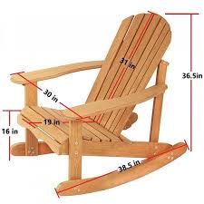Garden Rocking Rest Adirondack Wood Chair Furniture Lawn Patio Deck Seat Walmart Com Wood Chair Rocking Chair Plans Adirondack Rocking Chair