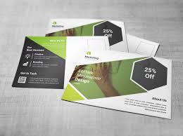 Psd Stylish Postcard Templates Graphic Templates In 2020 Postcard Template Postcard Design Postcard