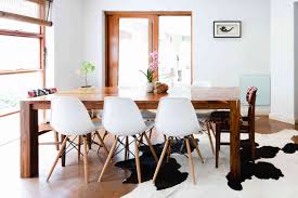 While the minimum round dining table size for four starts at 36 inches, a pedestal base works best to allow more room. Standard Dining Table Measurements